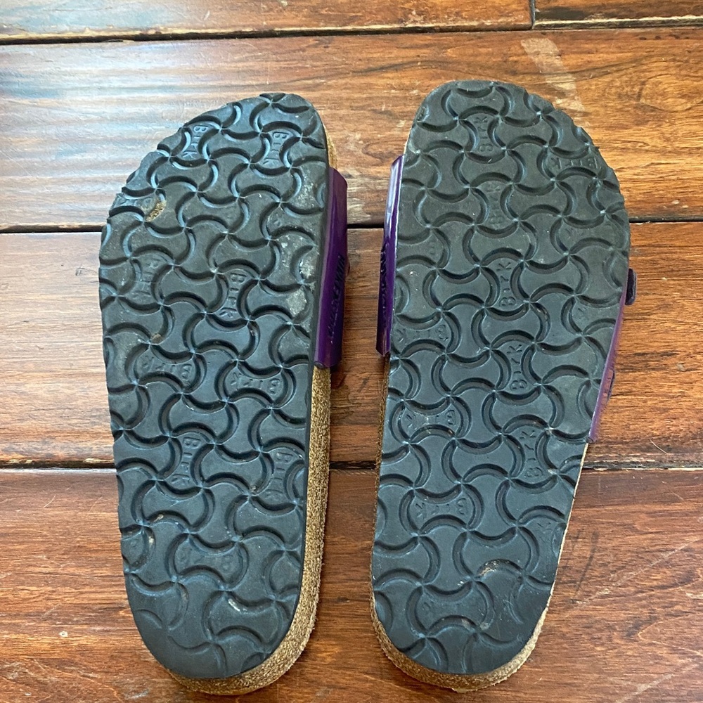 Birkenstock Glossy Plum Double Strap Sandals size 39 - Picture 2 of 5
